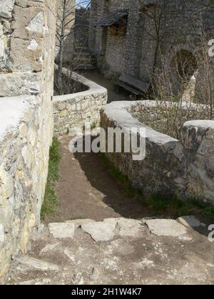 Reußenstein rovine di Baden-Wuerttemberg, Germania Foto Stock