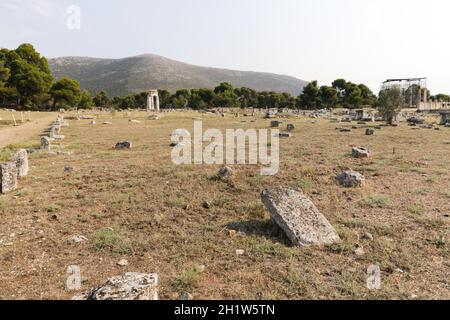 Il Epidauro antica città è dedicata al Greco antico dio della medicina, Esculapio. Foto Stock