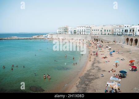 una vista fantastica su gallipoli in puglia Foto Stock