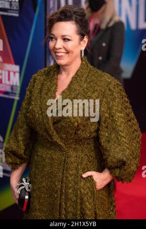 LONDRA, INGHILTERRA - OTTOBRE 13: Olivia Colman partecipa al Gala Premiere per "la figlia perduta" durante il 65° BFI London Film Festival al Royal Fe Foto Stock