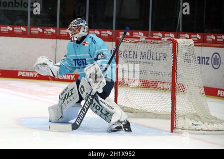 Torwart Goalie Joacim Eriksson (SERC Wild Wings) beim Eishockkey: Testspiel SERC Wild Wings vs Augsburg Panther Foto Stock