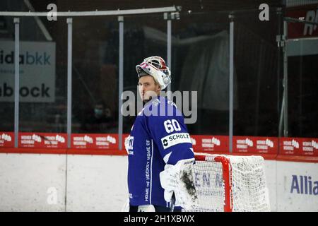 Torwart Goalie Joacim Eriksson (SERC Wild Wings), DEL, 1. Sptg.: SERC Wild Wings vs Fischtown Pinguins Bremerhaven Foto Stock