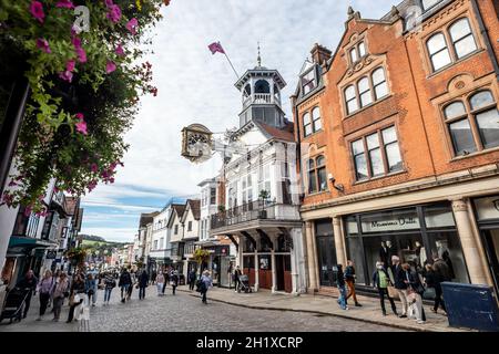 Guildford, 6 ottobre 2021: GV del centro di Guildford Foto Stock