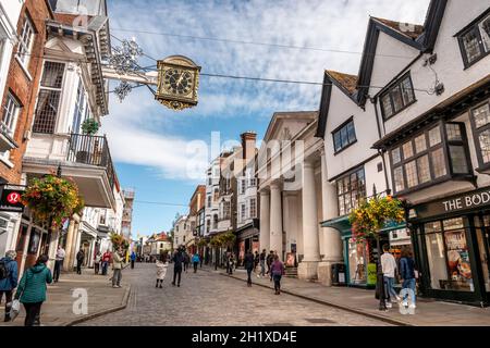 Guildford, 6 ottobre 2021: GV del centro di Guildford Foto Stock