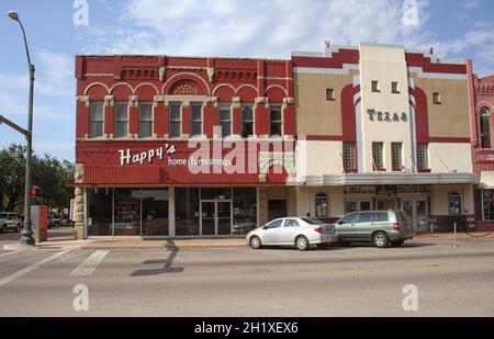 Waxahachie, Texas: Centro storico di Waxahachie, Texas Foto Stock