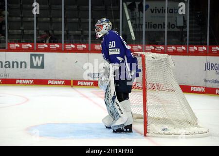 Torwart Goalie Joacim Eriksson (SERC Wild Wings) beim Spiel der DEL, 3. Sptg.: SERC Wild Wings vs EHC RB München Foto Stock