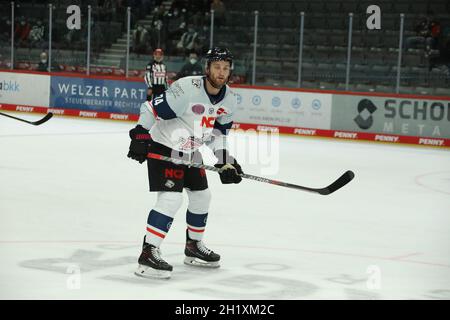 Dane Fox (Nürnberg Ice Tigers) im Spiel der DEL, 6. Sptg.: SERC Wild Wings vs Nürnberg Ice Tigers Foto Stock