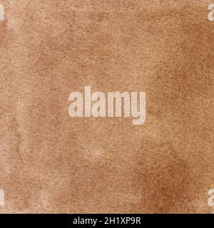 Acquerello sfondo marrone chiaro con striature, punti, macchie Foto Stock