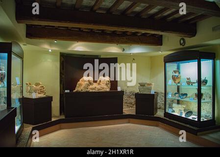 Europa, Italia, Toscana, Sarteano, Museo Etrusco Foto Stock