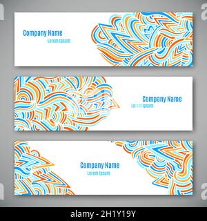 Set di modello di stile business brillante, illustrazione vettoriale, eps10 Illustrazione Vettoriale