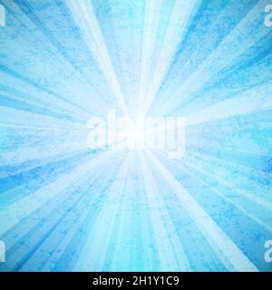 Sfondo blu lucido con sfavillante dal centro Illustrazione Vettoriale