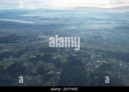 Vista dall'alto di Zurigo Foto Stock