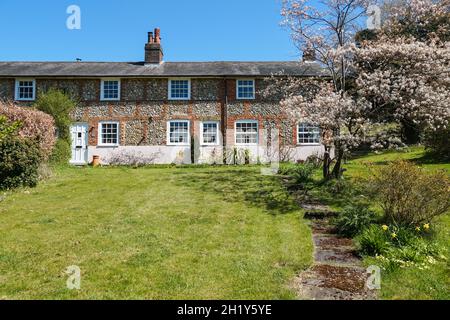 Cottages in Sarratt Bottom, Hertfordshire, Inghilterra Regno Unito Regno Unito Foto Stock