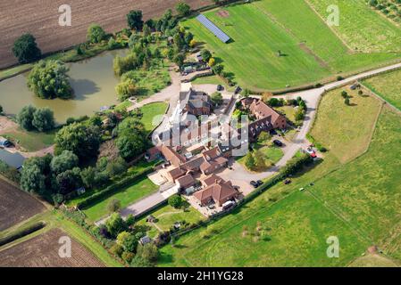 Immagine aerea di Widmerpool in nNottinghamshire Inghilterra UK Foto Stock