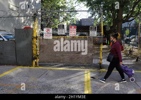 Gen. Colin Powell Childhood Bronx Neighborhood, New York, NY USA Foto Stock