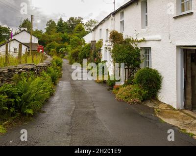 Il Hamlet di Outgate tra Ambleside e Hawkshead in Cumbria Foto Stock