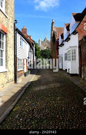 La città di Rye nel Sussex orientale, Inghilterra Foto Stock