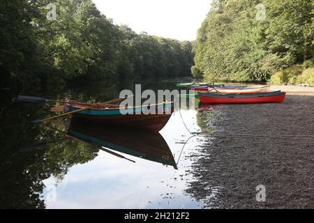 Ayr, Ayrshire, Scozia. Gli studenti delle scuole, dell'università e dell'università UWS provano barche diverse e imparano tecniche, sicurezza, benessere Foto Stock
