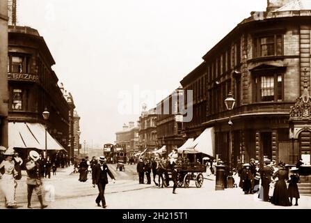 John Thomas Street, Huddersfield, inizio del 1900 Foto Stock