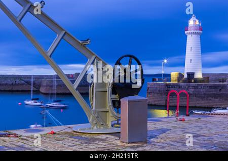 Faro di Donaghadee, County Down, Irlanda del Nord, Regno Unito Foto Stock