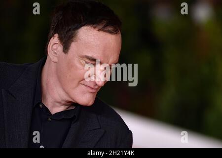 Roma, Italia. 19 Ott 2021. ROMA, ITALIA - OTTOBRE 19: Quentin Tarantino partecipa al close Encounter Red moquette durante il 16° Festival del Cinema di Roma 2021 il 19 Ottobre 2021 a Roma. Credit: dpa/Alamy Live News Foto Stock