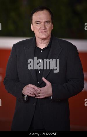 Roma, Italia. 19 Ott 2021. Quentin Tarantino è presente al tappeto rosso di incontro durante il 16° Festival del Film di Roma 2021, il 19 ottobre 2021 a Roma. Foto di Rocco Spaziani/UPI Credit: UPI/Alamy Live News Foto Stock