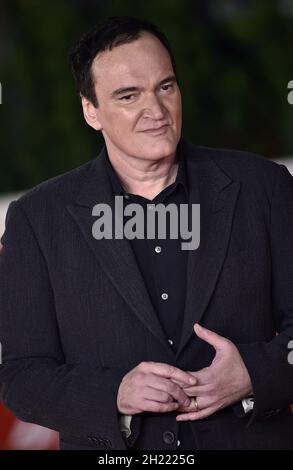 Roma, Italia. 19 Ott 2021. Quentin Tarantino è presente al tappeto rosso di incontro durante il 16° Festival del Film di Roma 2021, il 19 ottobre 2021 a Roma. Foto di Rocco Spaziani/UPI Credit: UPI/Alamy Live News Foto Stock