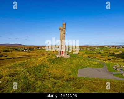 Antenna del 1 ° Memoriale della Guerra Mondiale, Isola di Lewis, Ebridi esterne, Scozia, Regno Unito Foto Stock