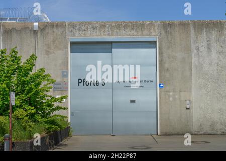 Porta 3, Centro di detenzione Giovanile, carcere di Ploetzensee, Friedrich-Olbricht-Damm, Charlottenburg, Berlino, Ploetzensee, Germania Foto Stock