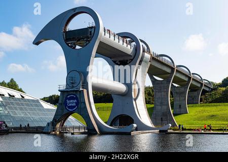 Falkirk Wheel, Falkirk, Scozia, Regno Unito Foto Stock