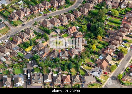 Immagine aerea di West Bridgford a Nottingham Nottinghamshire Inghilterra UK Foto Stock