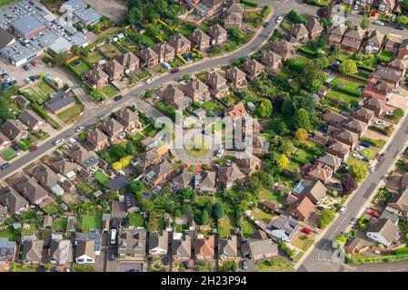 Immagine aerea di West Bridgford a Nottingham Nottinghamshire Inghilterra UK Foto Stock