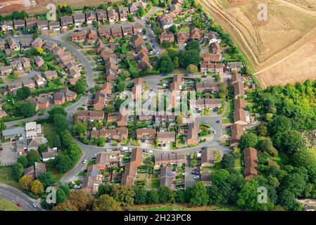 Immagine aerea di West Bridgford a Nottingham Nottinghamshire Inghilterra UK Foto Stock