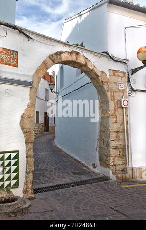 Portal de la Sang o de la Judería. Sagunto. Valencia. Comunitat Valenciana. Spagna. Foto Stock