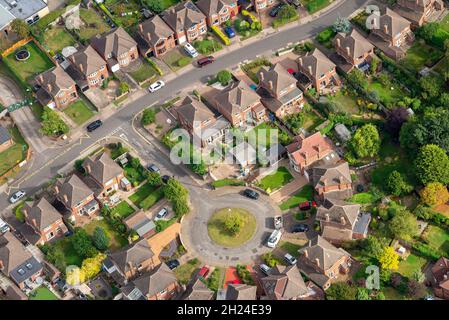 Immagine aerea di West Bridgford a Nottingham Nottinghamshire Inghilterra UK Foto Stock