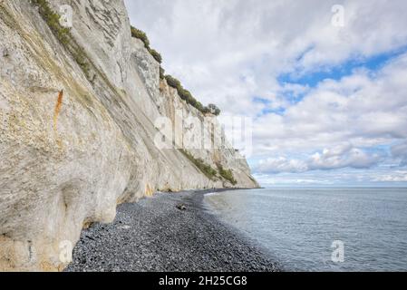 Famose scogliere di gesso bianco di Møn, Danimarca Foto Stock