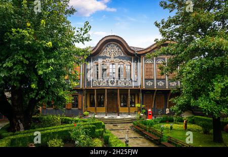 Museo Etnografico regionale nella Città Vecchia di Plovdiv, Bulgaria. Kuyumdzhiouglu casa Foto Stock