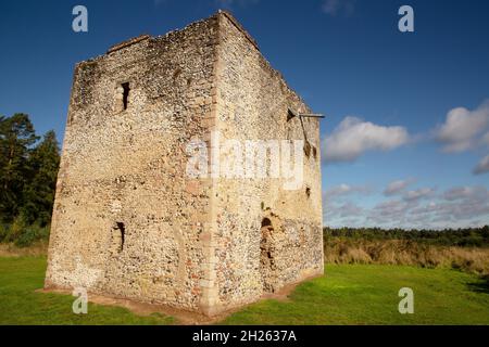 Immagine paesaggistica del Thetford Warren Lodge costruito per ospitare le feste di caccia e gamekeeper protetti contro i bracconieri armati. Foto Stock