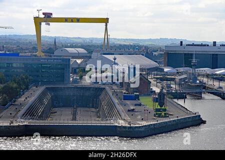 Porto di Belfast, Irlanda del Nord, Regno Unito Foto Stock