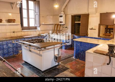 Una vecchia cucina del 20 ° secolo. Foto Stock