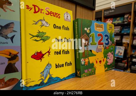 Negozio AmazonBooks su West 34th Street, NYC, USA Foto Stock