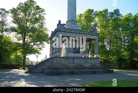 Monumento all'Angelo della Pace a Monaco (Baviera in Germania) Foto Stock