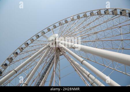 L'attrazione Great Smoky Mountain Wheel presso il centro ricreativo Island di Pigeon Forge, Tennessee Foto Stock