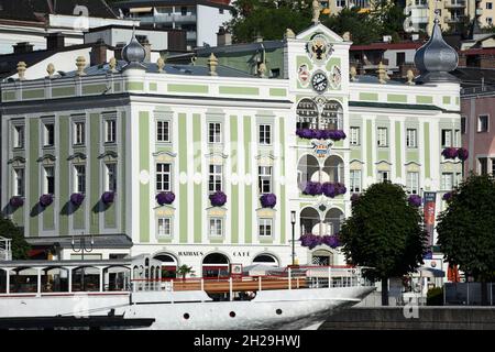 Rathaus in Gmunden (Salzkammergut, Bezirk Gmunden, Oberösterreich, Österreich) - Municipio di Gmunden (Salzkammergut, distretto di Gmunden, Austria superiore, Foto Stock