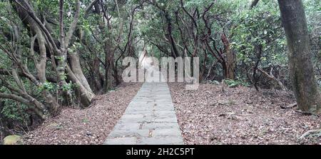 Il Taipingling Sea View Trail, New Taipei City, 18 ottobre 2021, Taiwan Foto Stock