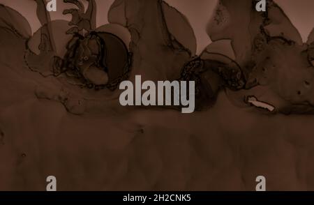 Dipingi la trama di cioccolato. Carta da parati cremosa marrone. Foto Stock