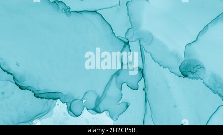 Illustrazione del colore dell'acquerello. Inchiostri alcolici Foto Stock