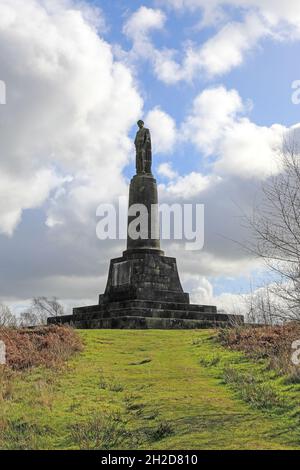 Sutherland Monument, situato in cima a Tittensor Hill, Trentham Gardens, Swynnerton, Stafford, Staffordshire, Inghilterra, Regno Unito Foto Stock