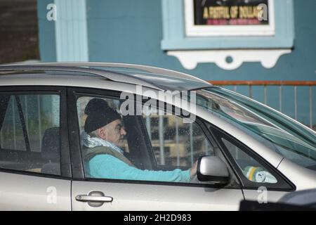 Try, West Cork, Irlanda. 13 ottobre 2021.Ian Bailey ha avuto il suo appello contro una condanna a guida di droga rinviata fino a venerdì 22 ottobre . Credit: Karlis Dzjamko/Alamy Live NewsBan Foto Stock