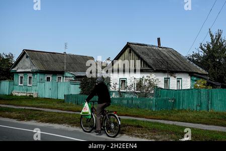Korjukiwka, Ucraina. 06 ottobre 2021. Scena stradale a Koryukivka (Ucraina). Credit: Brittan Pedersen/dpa-Zentralbild/ZB/dpa/Alamy Live News Foto Stock
